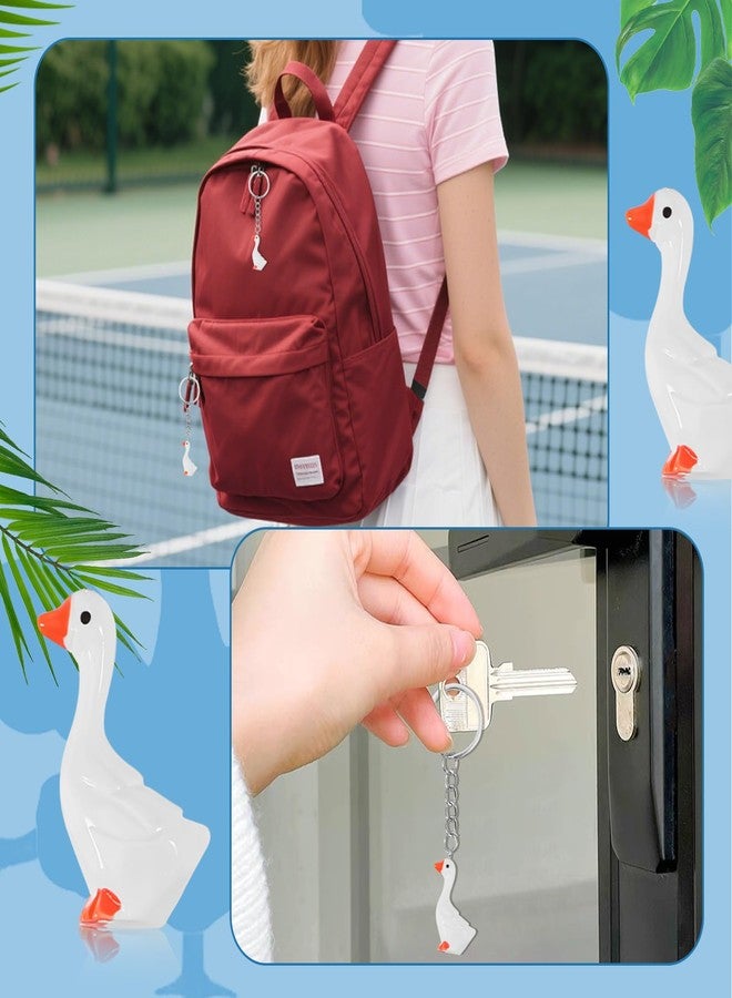 Ansberta 36 pcs Silly Goose Resin Keychain Silly Goose Party Favors for Birthday Gift Goose keychain Bulk Animal Accessories Gifts for Birthday Party - Image 4